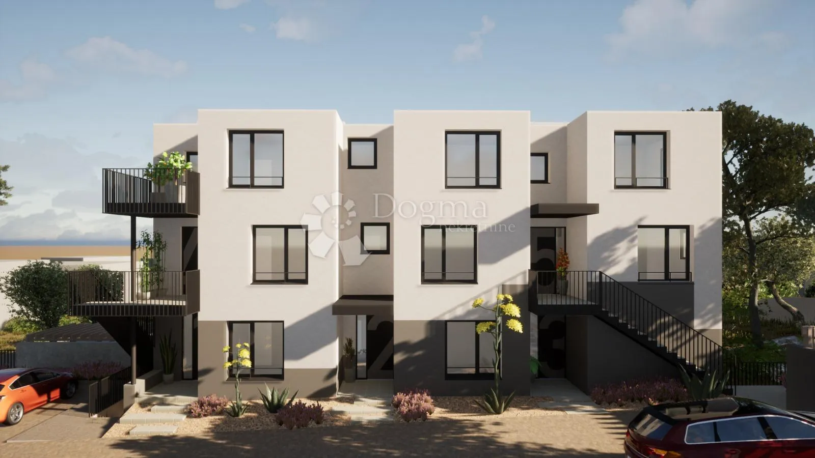 vodice - s5 dvoetažni penthouse na 1. i 2. katu s vrtom i krovnom terasom, 159,01 m2 netto - slika 8