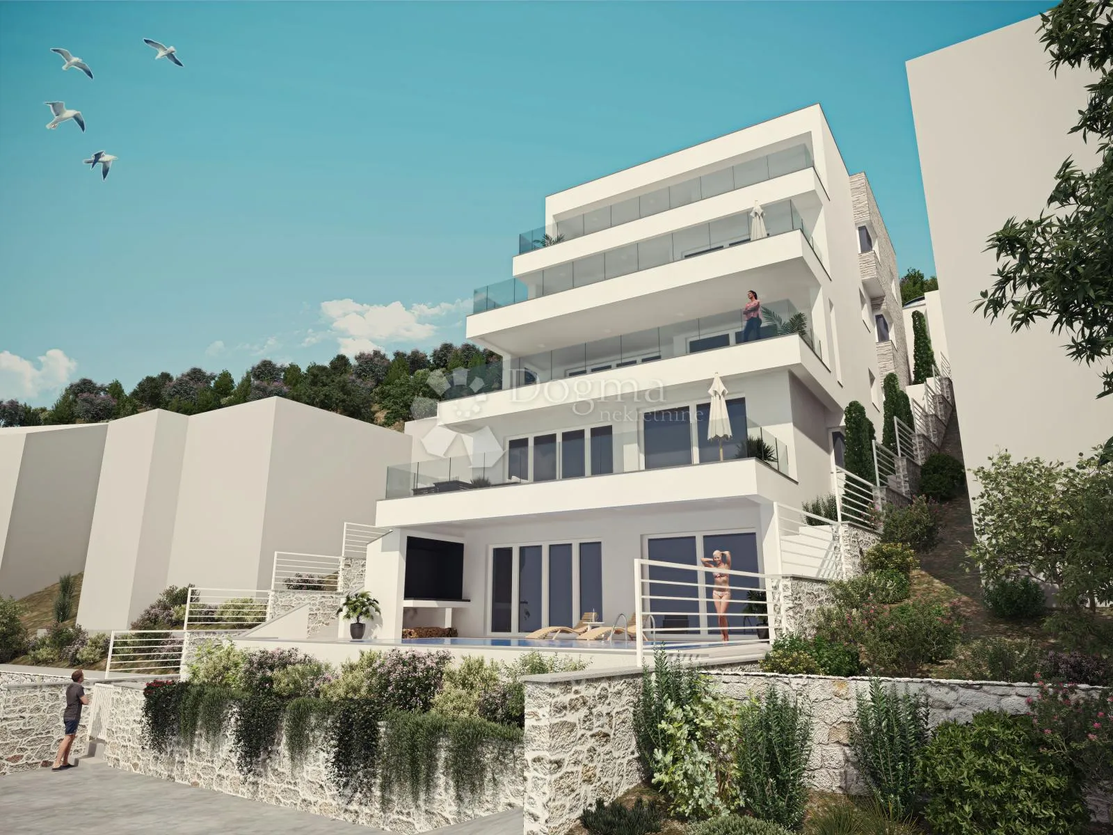 primošten- penthouse prvi red do mora! - slika 3