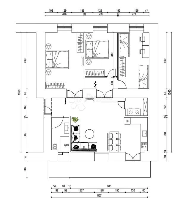 belveder – 3s+db s velikim dnevnim prostorom (32 m²), balkon, projekt adaptacije i nova pvc stolarija uključena - slika 18
