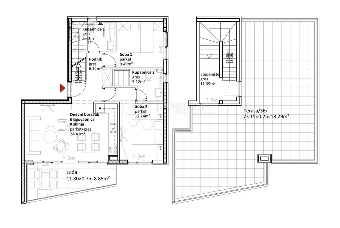 više od luksuza: penthouse s liftom, privatnom krovnom terasom i panoramskim pogledom u prvom redu do mora - slika 28