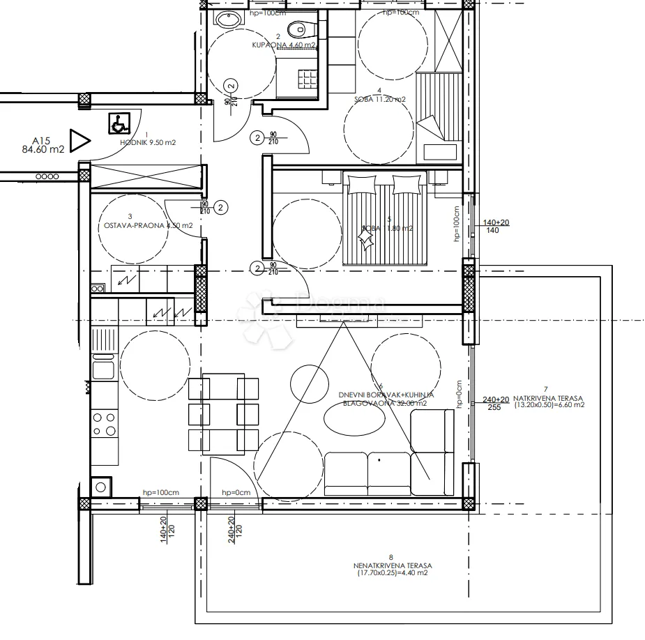 novogradnja veli vrh - 1. kat, 84 m2 (a15) - slika 2