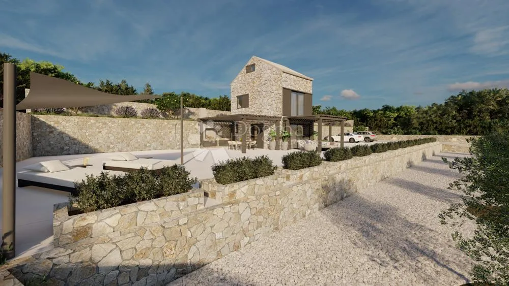 tribunj - vodice zemljište s otvorenim pogledom na more i kućicom za odmor - slika 9