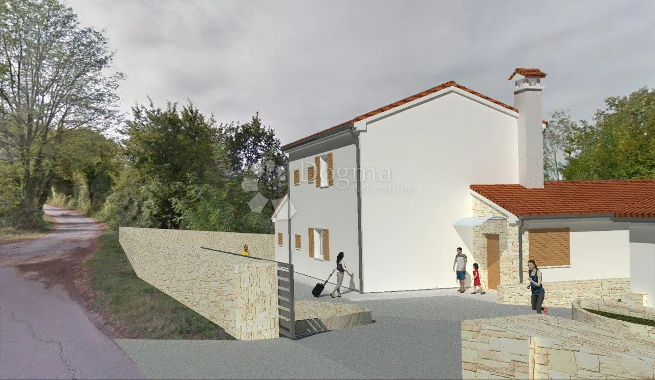 samo kod nas!! labin,okolica kuća- roh bau na top lokaciji - slika 7
