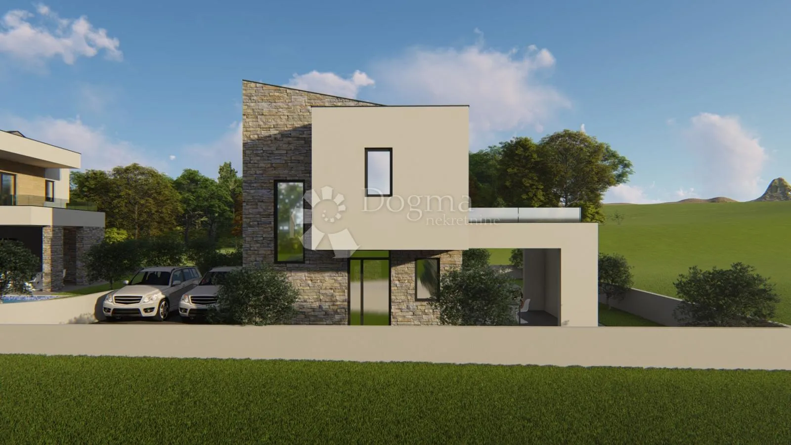 prekrasna vila s bazenom u izgradnjii! - pogled more - slika 7