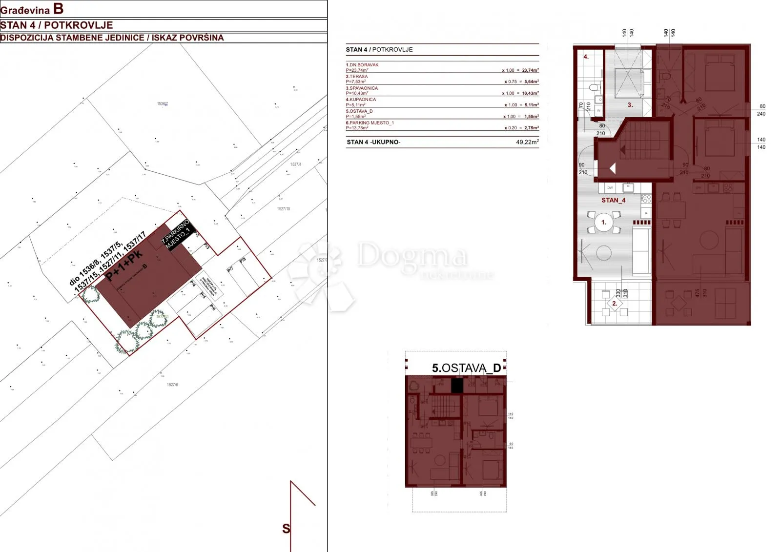 bibinje - stan b4 49,22 m2 - slika 21