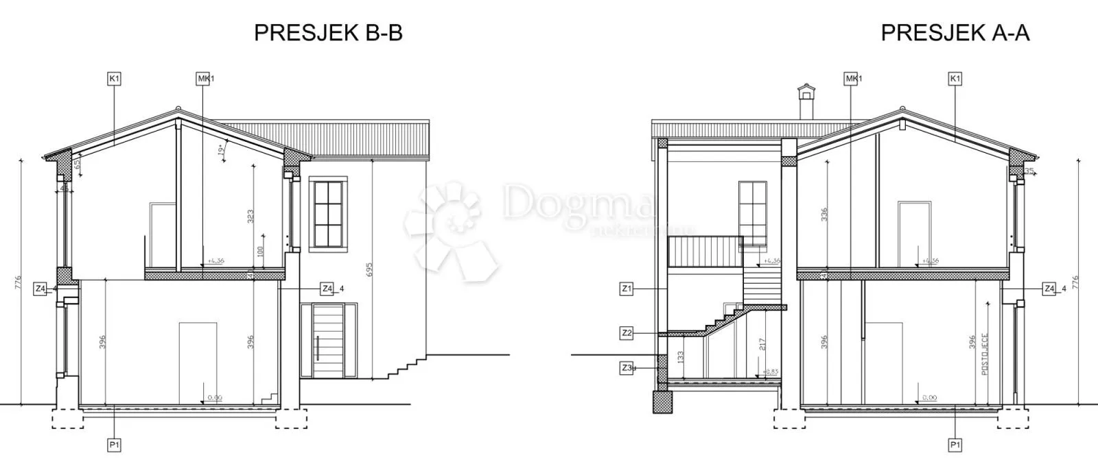 cerovlje, atraktivna kamena kuća s 3 spavaće sobe i pogledom - slika 10