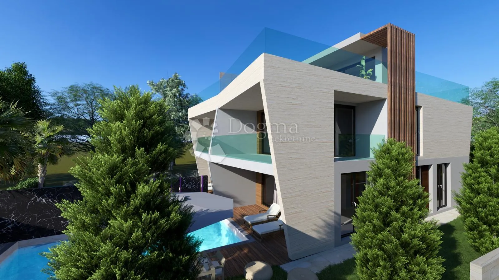ekskluzivna duplex vila 70 m od mora, diklo - slika 15