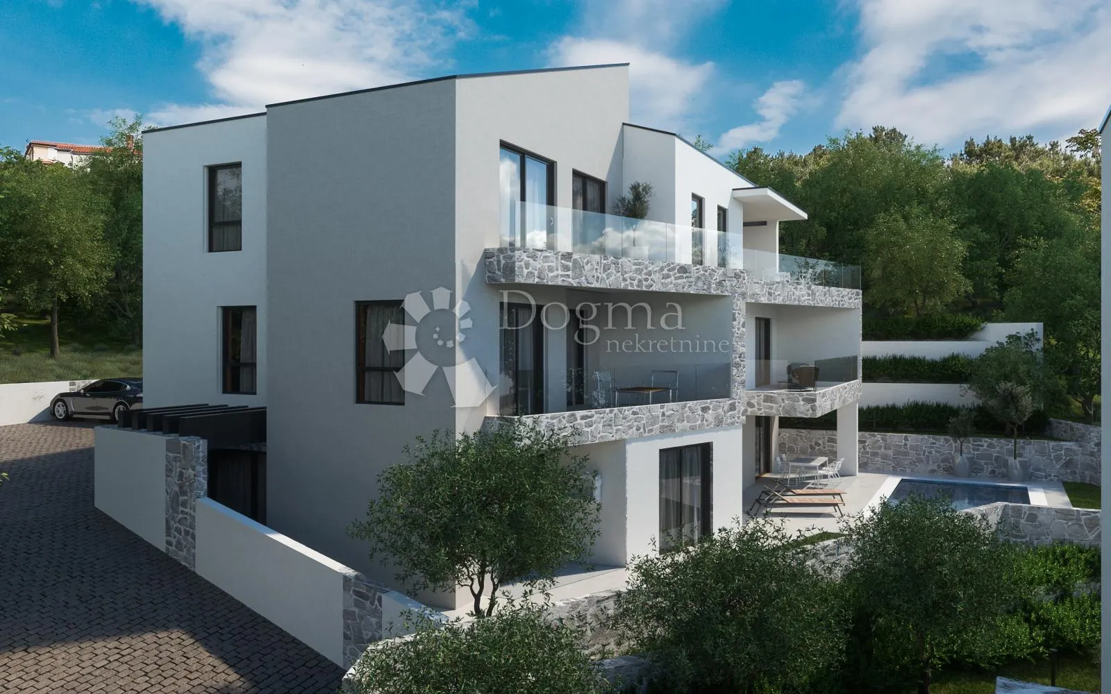 vrbnik, apartman sa bazenom 50 m od mora - slika 9