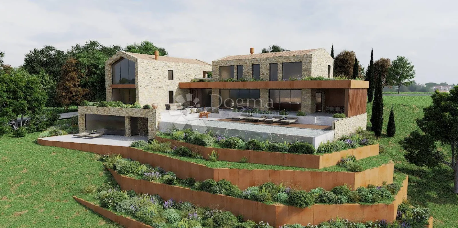 veliko građevinsko zemljište sa projektom - slika 2