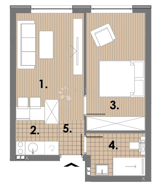 projekt jahorina - zgrada a2 apartman 38, 4. kat - slika 2