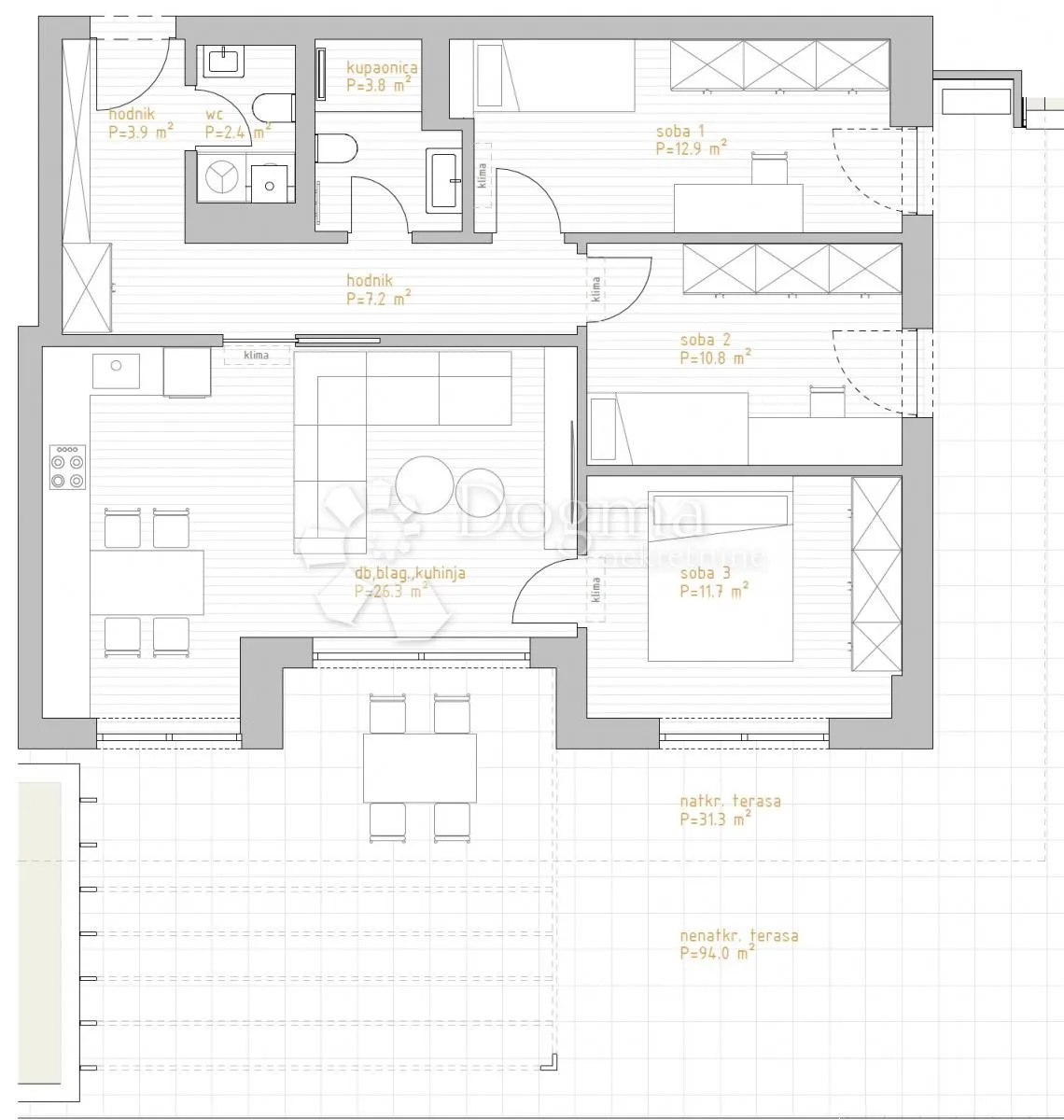 novogradnja premium living rijeka - stan 2.0 / 3s+db - slika 47