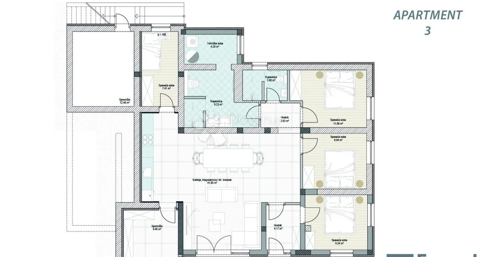 premantura - kuća sa 3 luksuzna apartmana i pogledom na more - slika 39