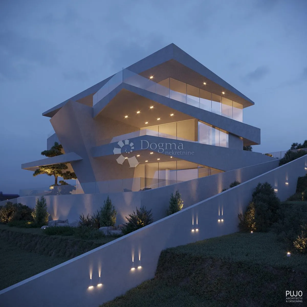 Plomin – moderna vila s neometanim pogledom na Kvarner - Plomin, Kršan