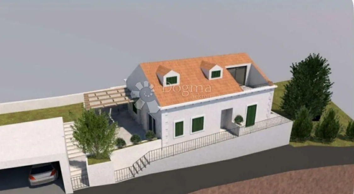 kuća plat s pogledom na more, blizina dubrovnika - slika 1