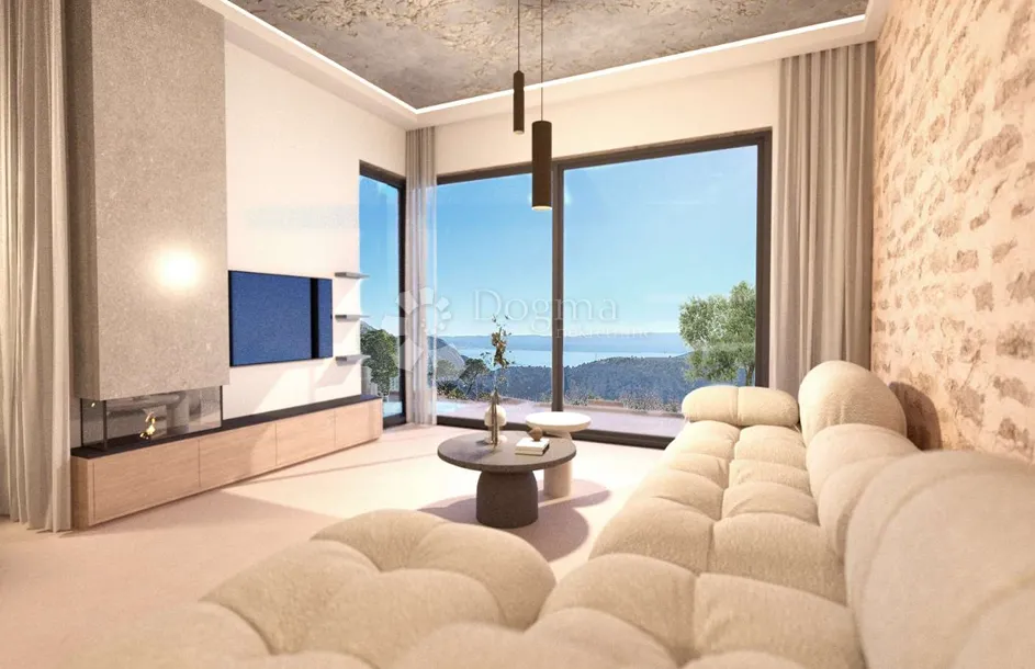 moderna vila s pogledom na more i infinity bazenom, omiš – zakučac - slika 8
