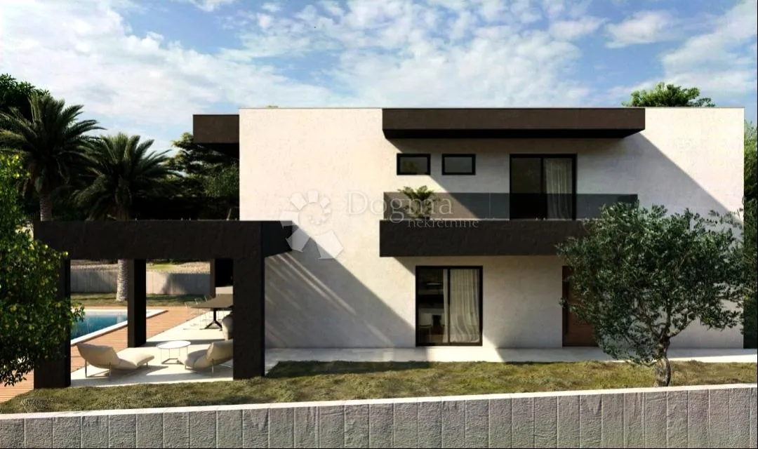 građevinsko zemljište s projektom, drugi red od mora, vinišće - slika 3
