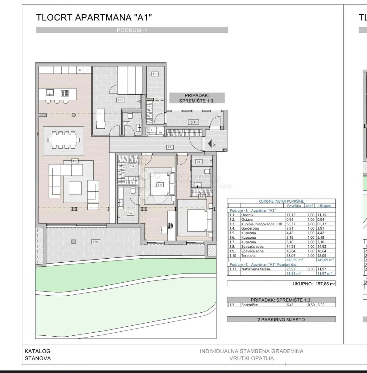 opatija centar, stan 161m2 s pogledom na more i garažom - slika 8