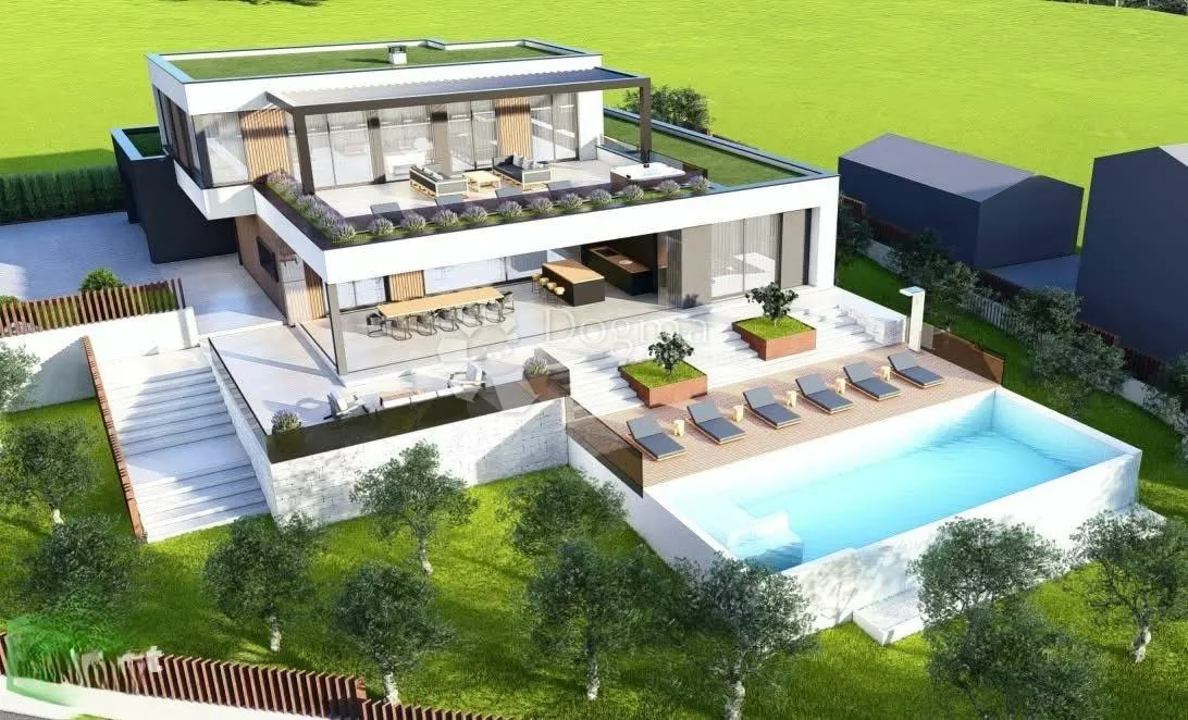 projekt prekrasna vila s bazenom rtina - slika 1