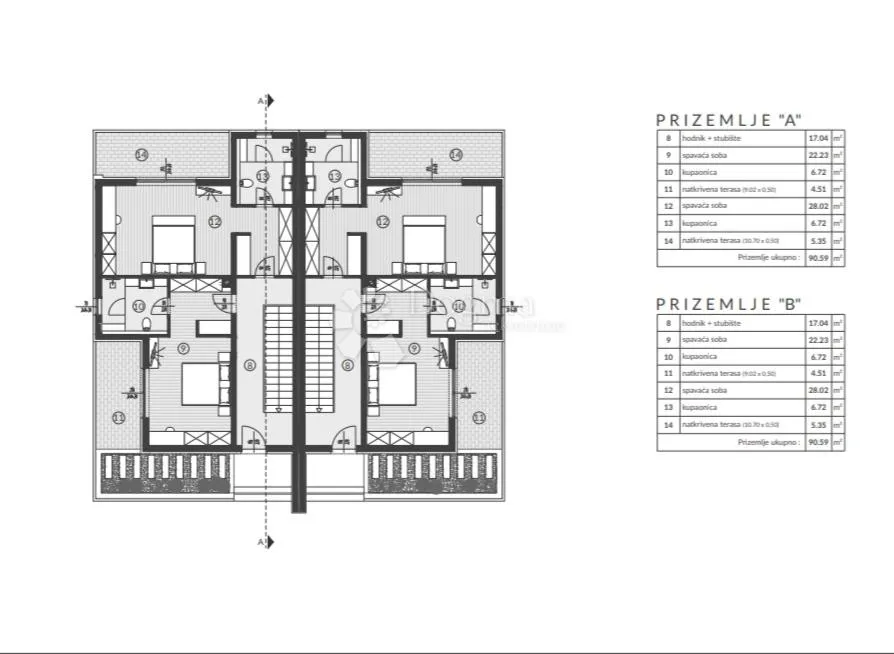 prekrasna duplex kuća u izgradnji valtura (kuća a) - slika 9