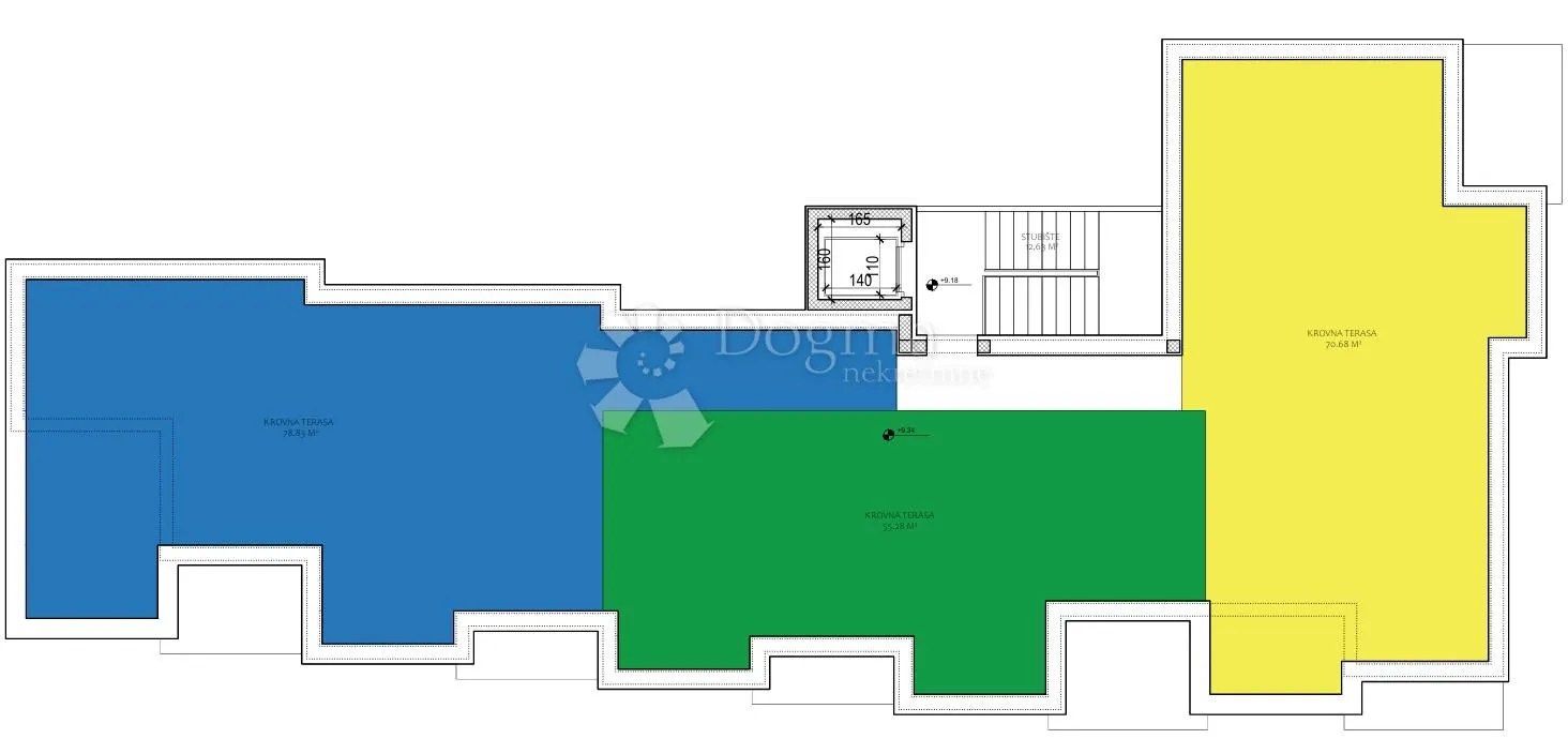 sv. petar na moru - s7 luksuzan penthouse s krovnom terasom i pogledom na more 94,08m2 - slika 12