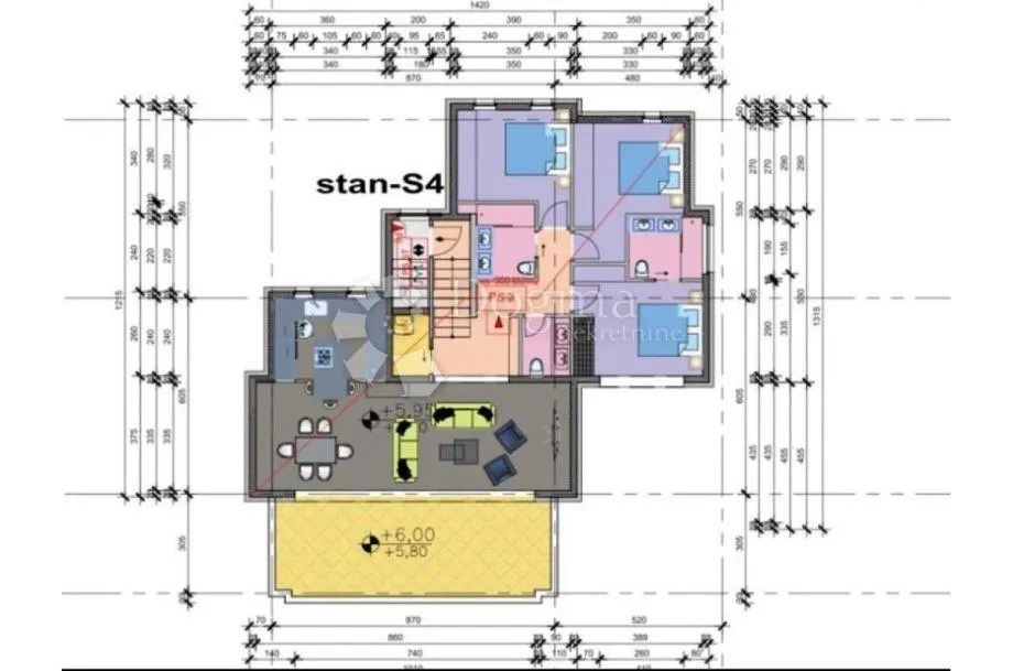 penthouse s panoramskim pogledom na more - grad krk - slika 12
