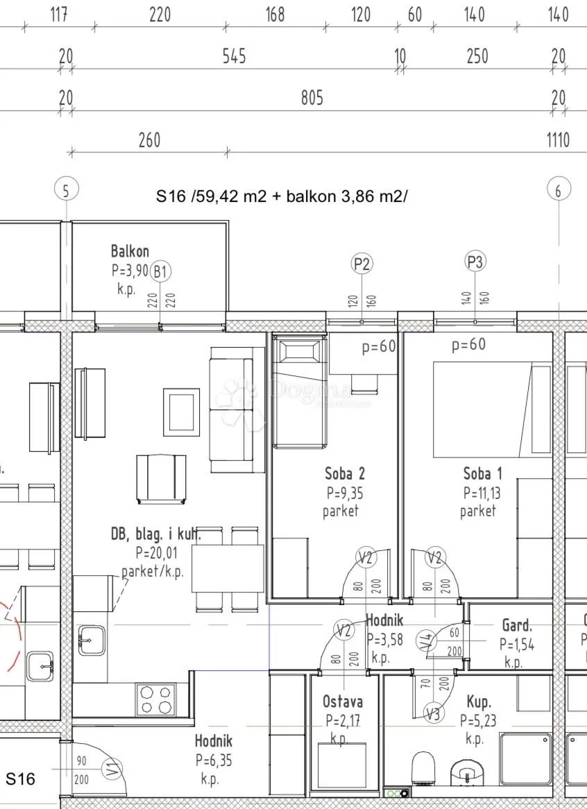 s16-novogradnja - gradići - od 3.000€ po m2 - vl.gor - slika 2