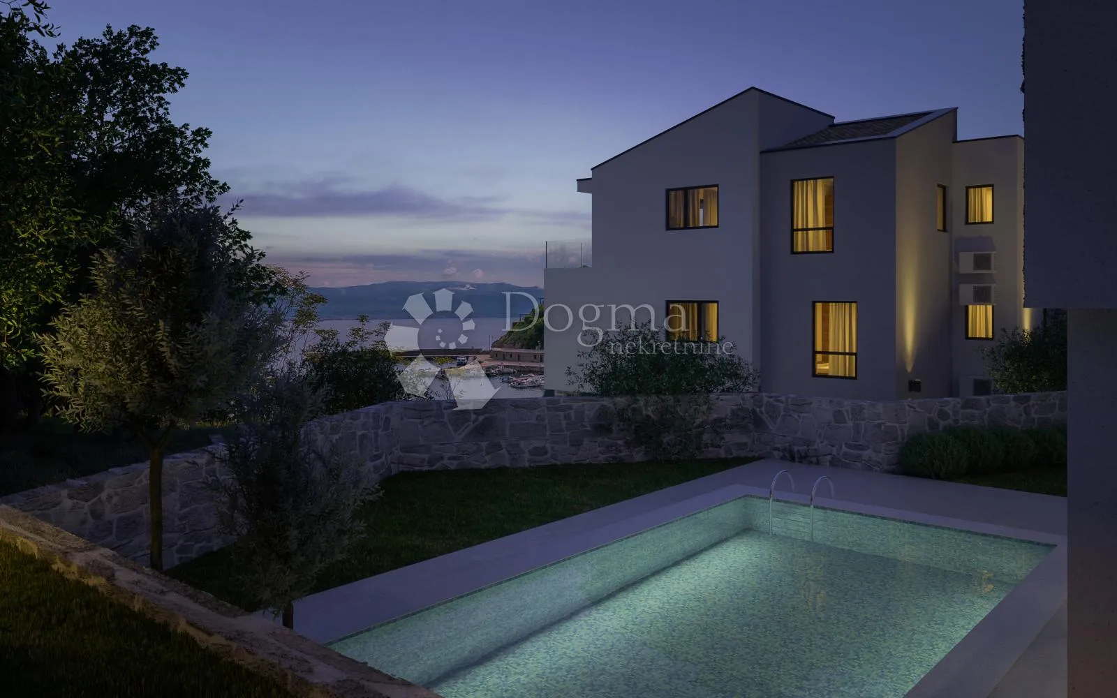 vrbnik, apartman sa bazenom 50 m od mora - slika 14