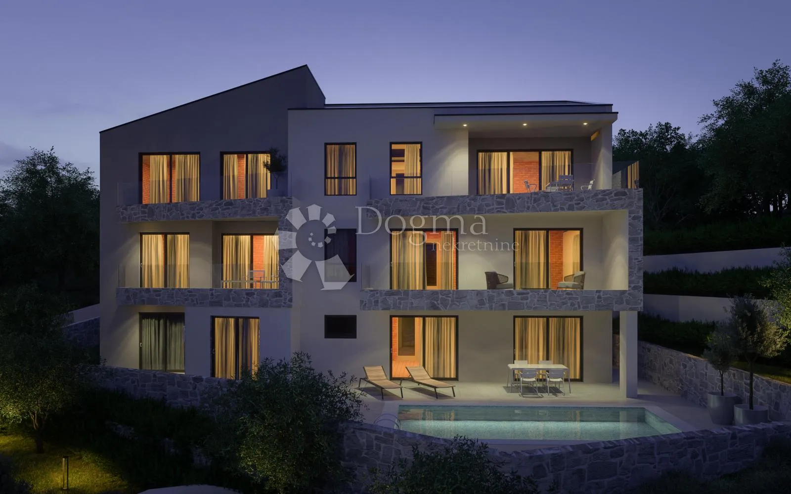 vrbnik, apartman sa bazenom 50 m od mora - slika 16