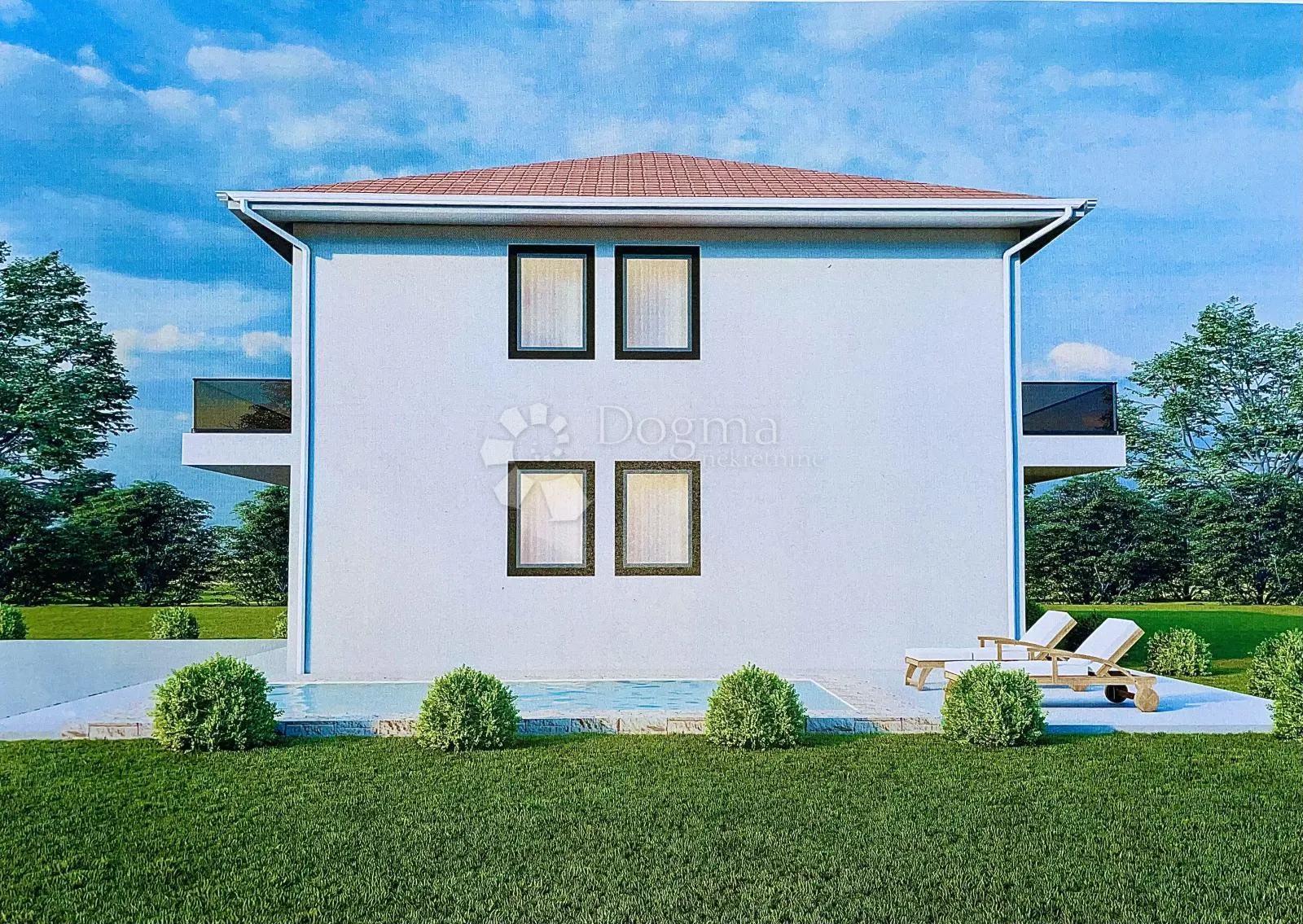 malinska - novogradnja sa mogućnosšću ugradnje bazena 400 m od mora - slika 15