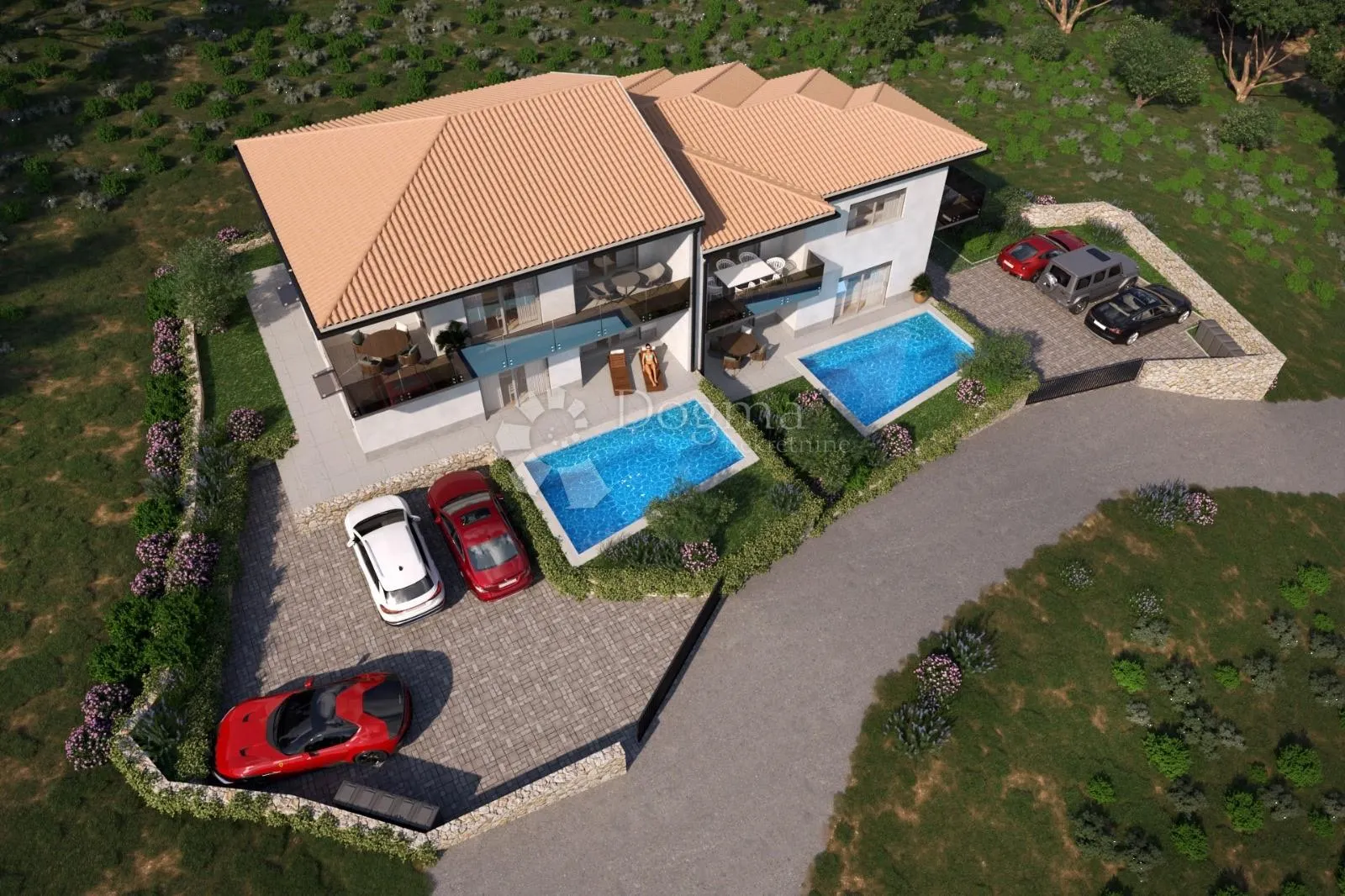 apartman u vrbniku s pogledom na more - slika 2