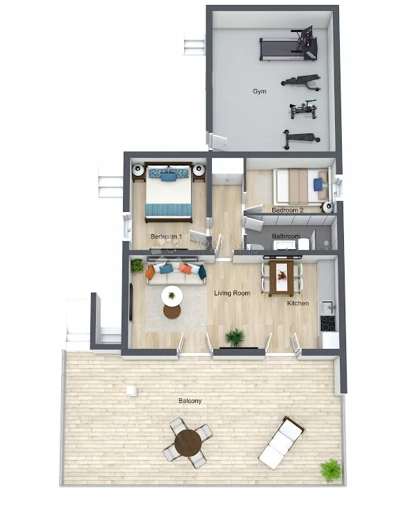 rogoznica- uređeni stan s top pogledom - slika 21