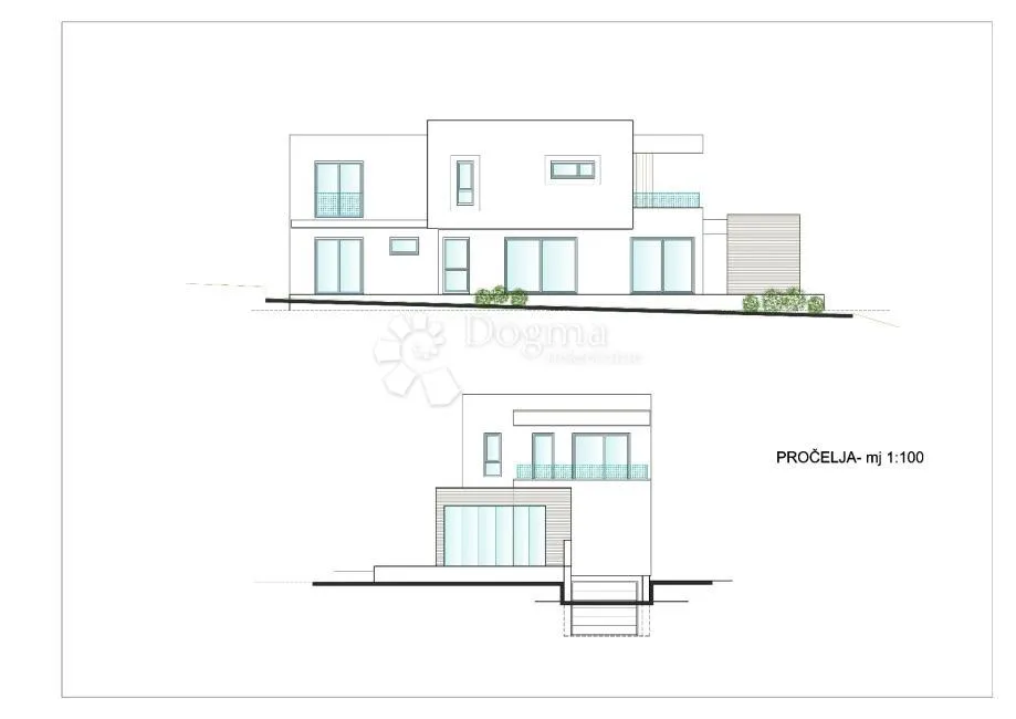 ližnjan – građevinsko zemljište s projektom vile i pogledom na more - slika 9
