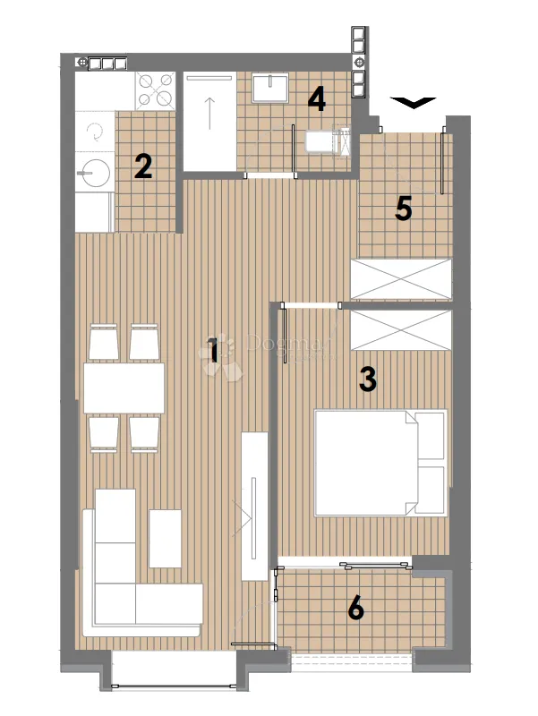 projekt jahorina - zgrada e stan 6, 1. kat - slika 2