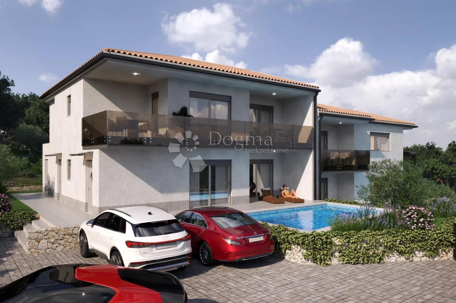 apartman u vrbniku s pogledom na more - slika 3