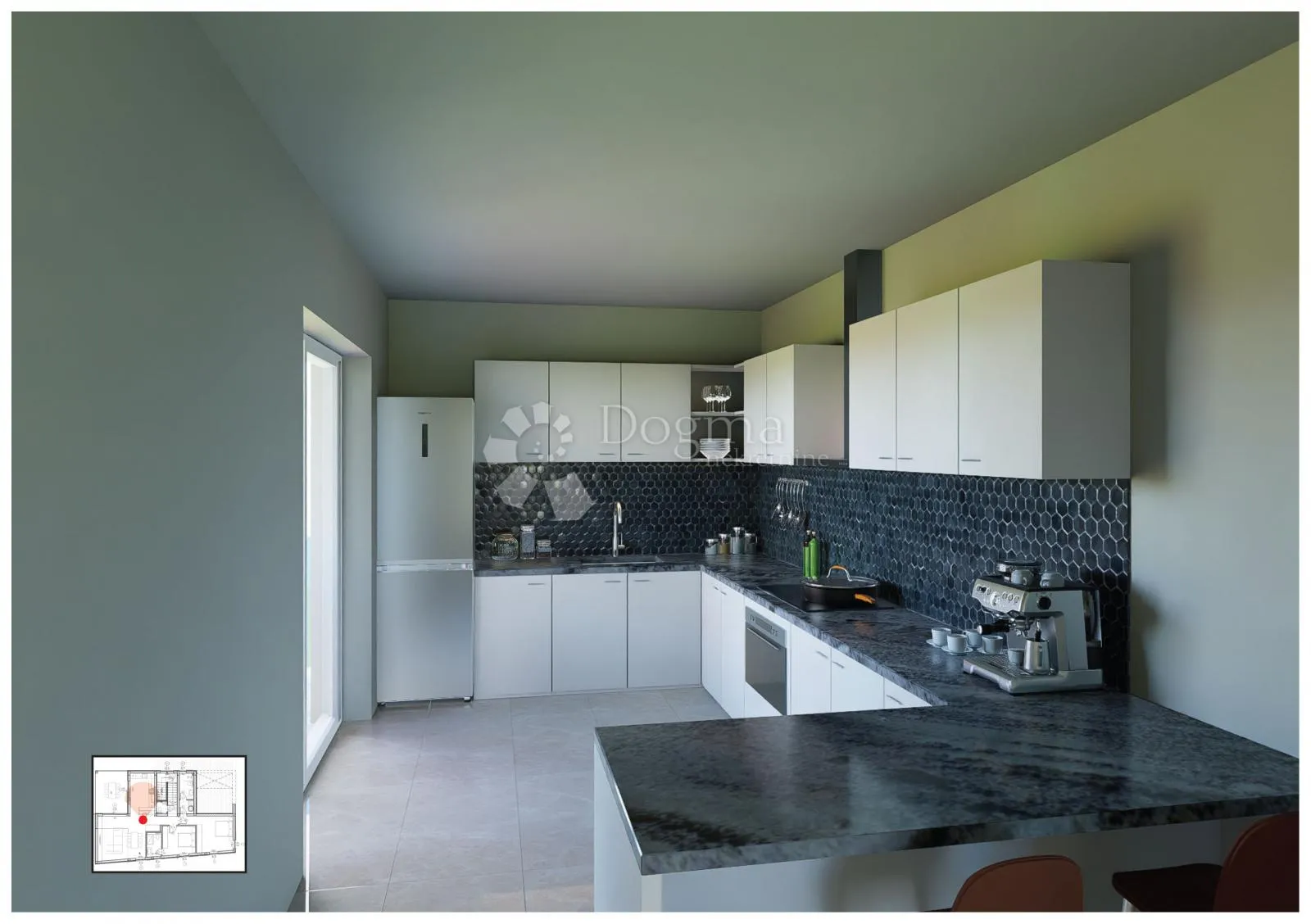 vodice – predivan dvosoban penthouse - slika 6