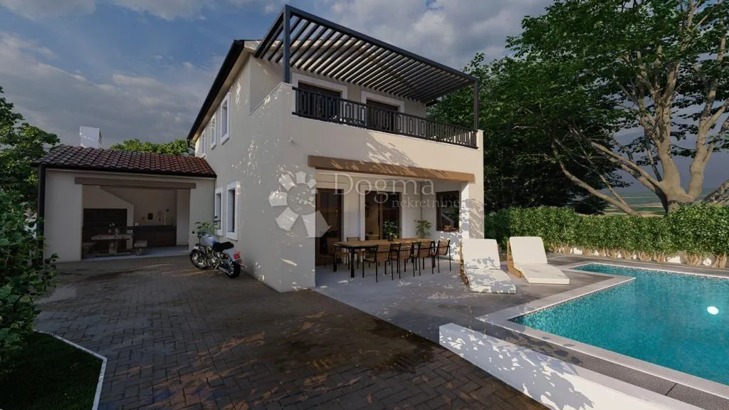 građevinsko zemljište za izgradnju mediteranske vile - pogled more - slika 1