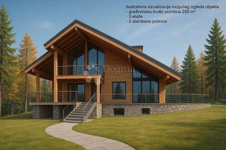 teren 1000 m², vrata, fužine – šumska oaza s potencijalom! - slika 3