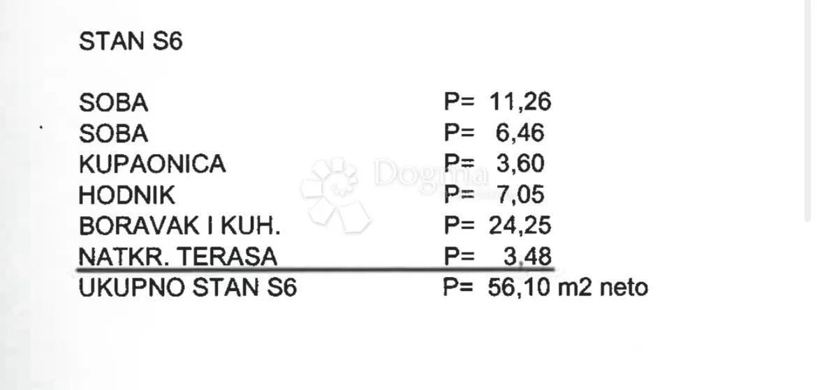 stan 56,10m2 novogradnja, povile, novi vinodolski - slika 16