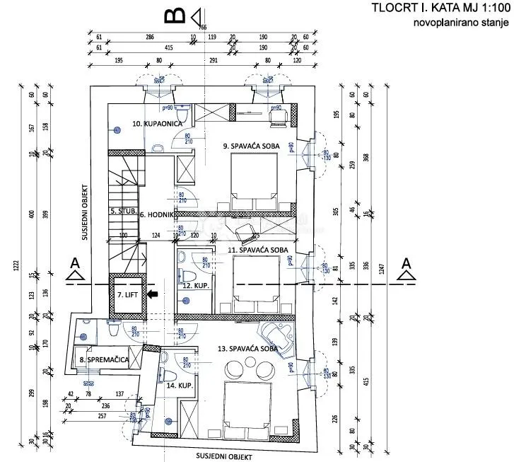 poreč, stara jezgra - starina s projektom za hotel! - slika 7