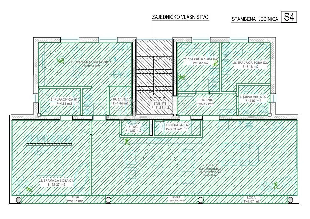 diklo, zadar - penthouse s pogledom na more - slika 14