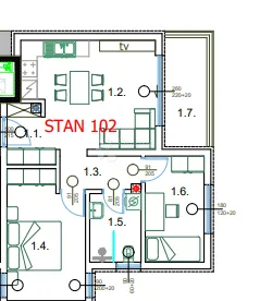 novogradnja pula centar - 58 m2, 2. kat (s202) - slika 3