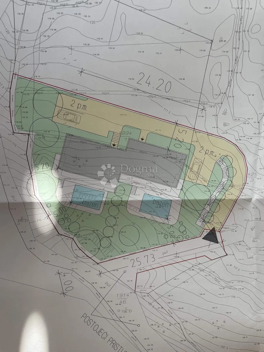 opatija, veprinac - građevinsko zemljište za 6 vila sa dozvolama - slika 3