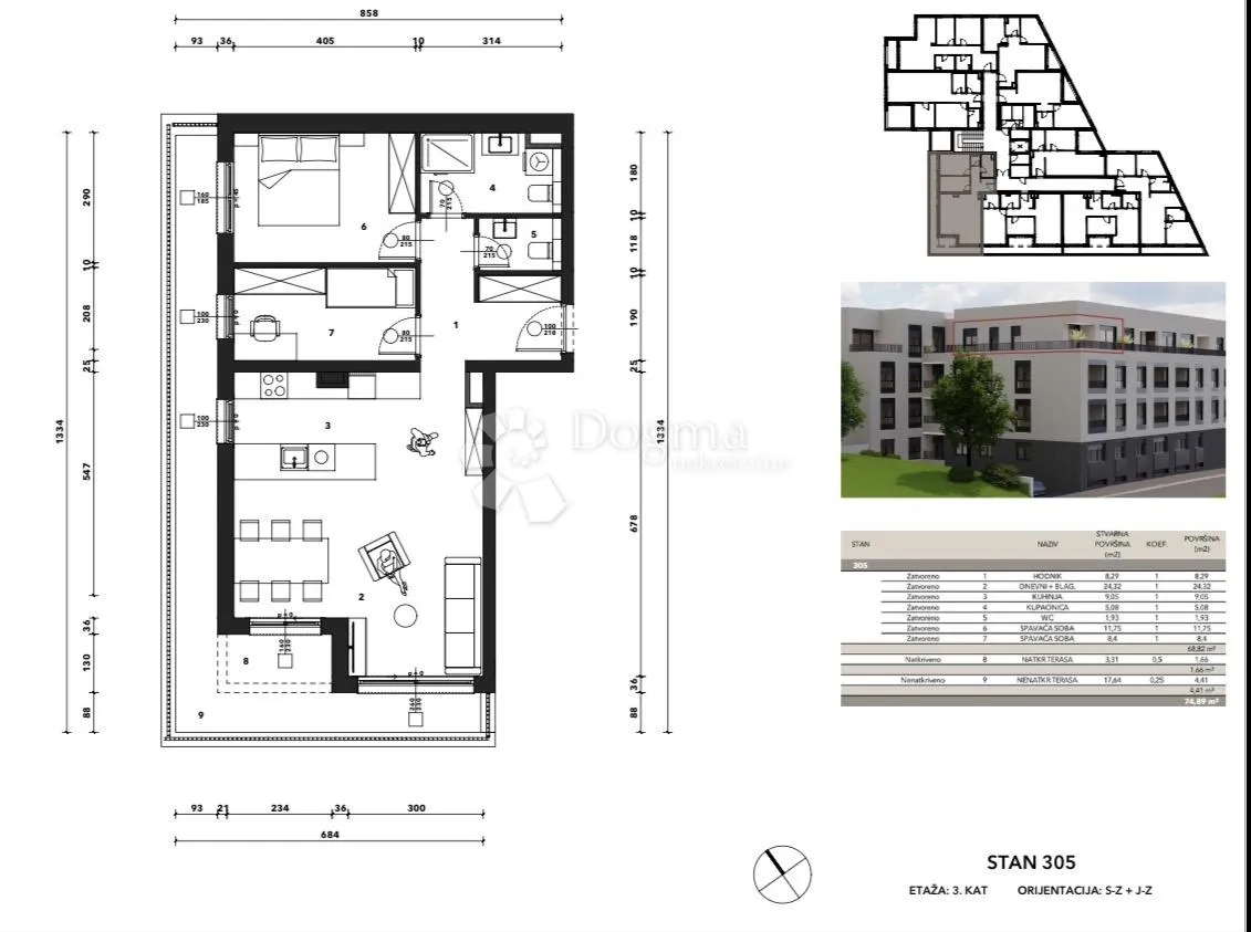 s305 - črnomerec -mandalićina - nova rezidencija od 30 do 107 m2 - slika 5