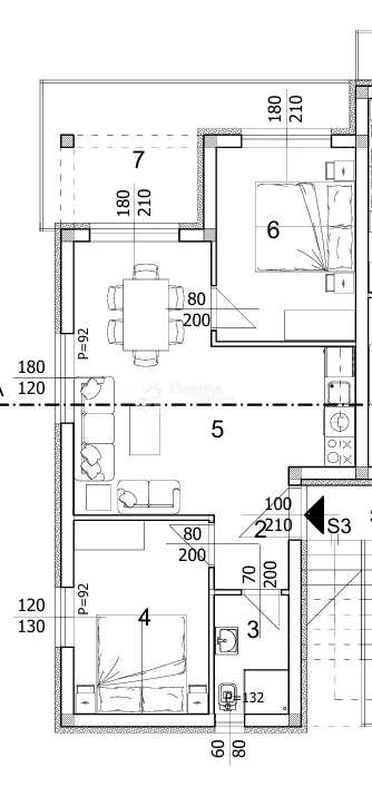 56,92m2, korak od mora i plaže - slika 4