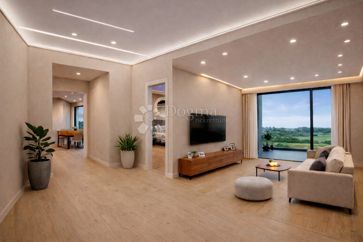 novogradnja 93,10 m² (3s+db), loggia + natkrivena terasa - slika 2