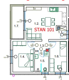novogradnja pula centar - 59 m2, 3. kat (s301) - slika 3