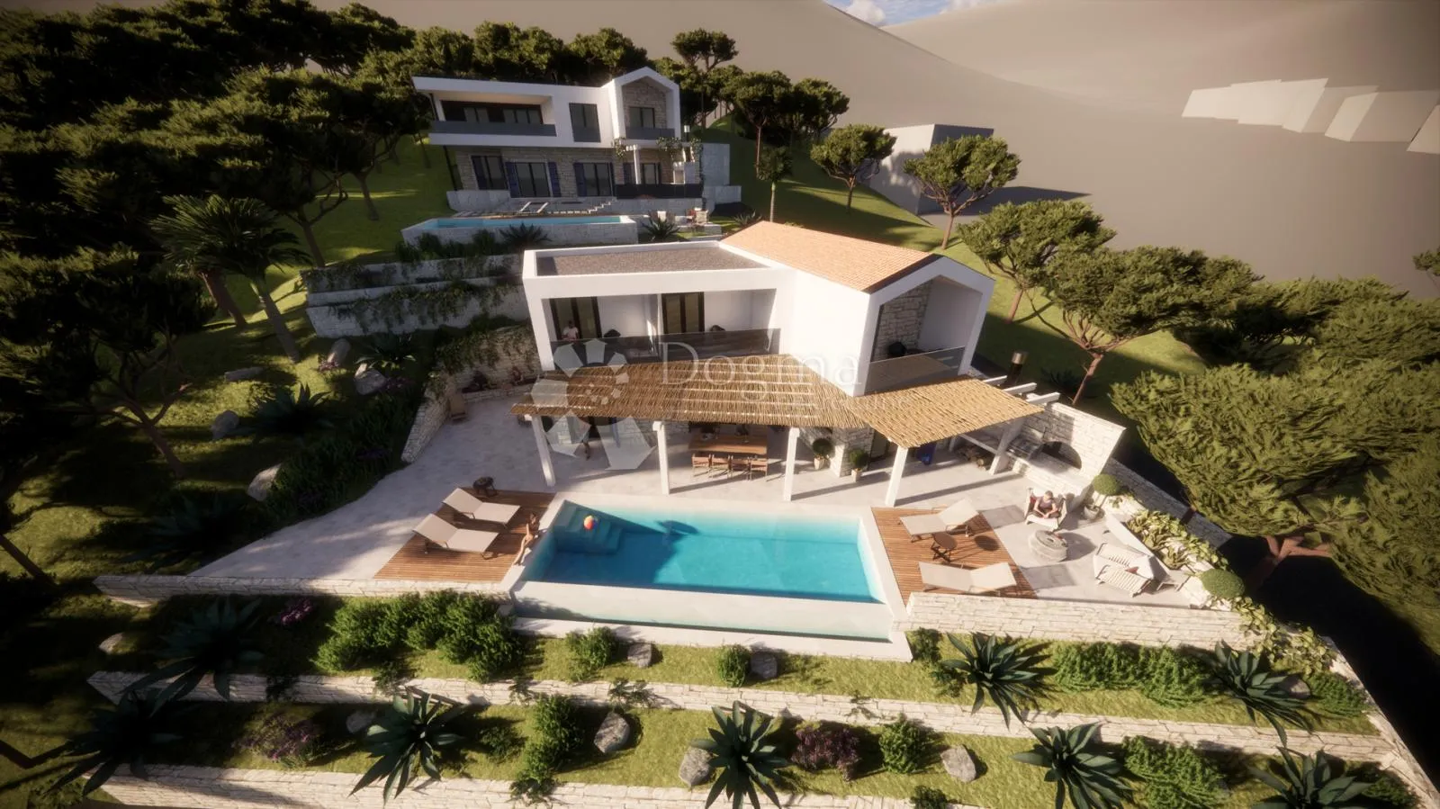 moderna vila u izgradnji – 100 m od mora, mirna lokacija na pelješcu - slika 1