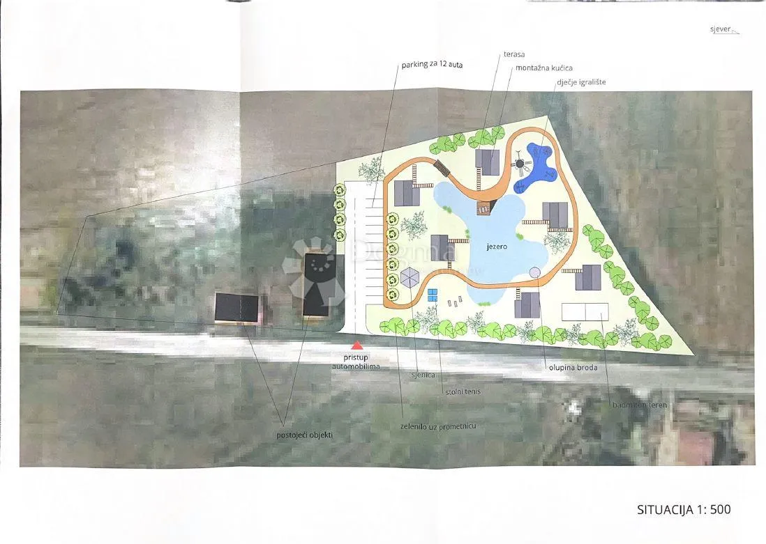 kuća na parceli 7.480 m2 – idejni turistički projekt na 3.500 m2 - slika 4