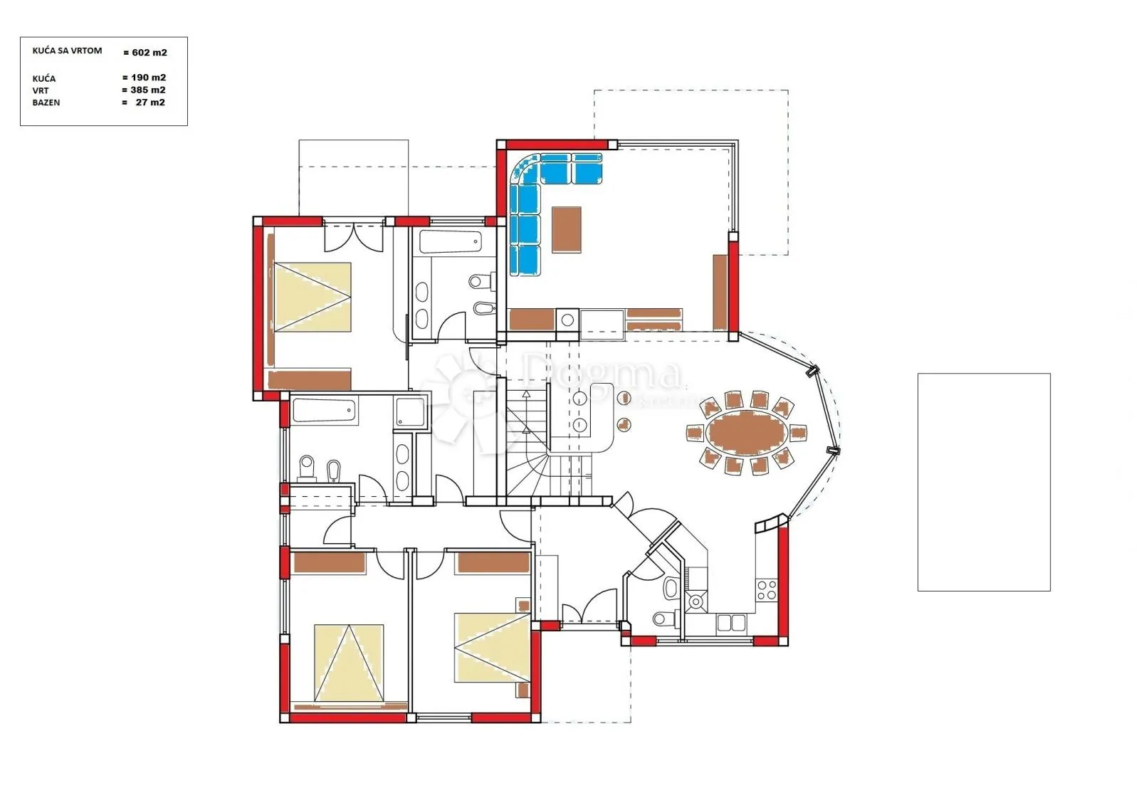 prekrasna vila s bazenom i panoramskim pogledom na more - slika 18