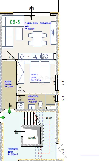 novogradnja seget donji, jednosobni stan (cs-5) – 250m od mora! - slika 8